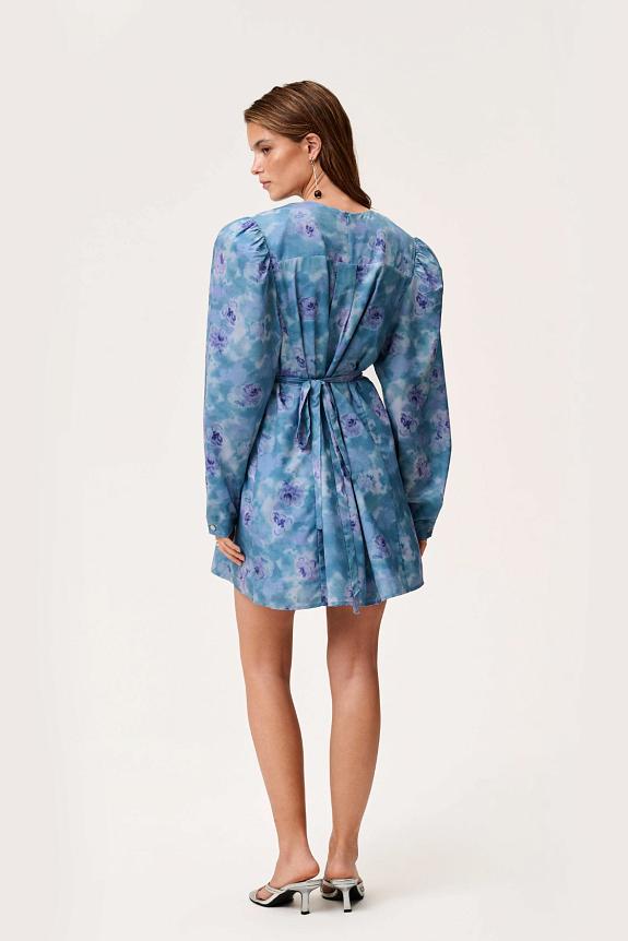 Adoore Cannes Mini Dress Dusty Blue-1